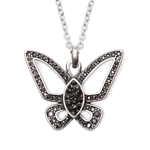 Black & Bold Butterfly Necklace