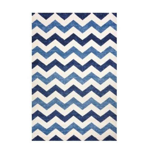 Infinity Chevron Navy Roll Rug