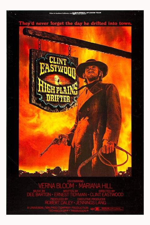 High Plains Drifter Clint Eastwood Poster 8 x 12 inch Tin Sign