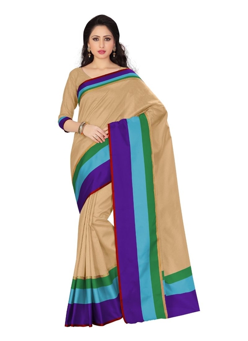 Generic Women's Art Silk Saree (Multi, 5.5-6mtrs)