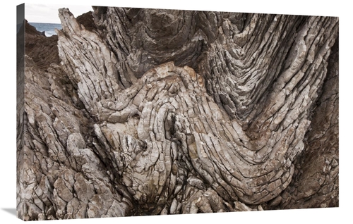 Global Gallery GCS-397770-2436-142 24 x 36 in. Folded Limestone Layers