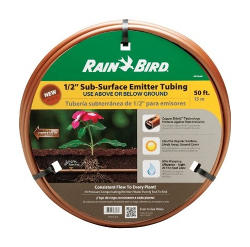 Rain Bird SSF70-50S Sub-Surface Drip Emitter Tubing, Metallic - 50