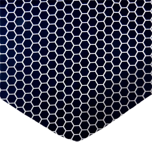 SheetWorld Fitted Crib Sheet - 100% Cotton Woven - Navy Honeycomb,