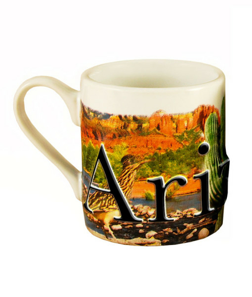 Americaware MMARI03 Arizona Full Color Relief Mini Mug