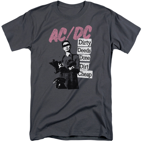 Trevco ACDC107-ATT-4 ACDC Dirty Deeds-S by S Adult Tall Short Sleeve S