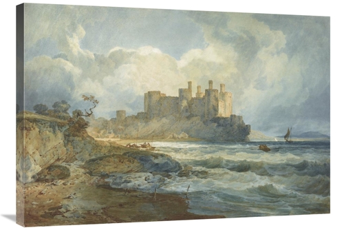 Global Gallery GCS-454789-36-142 36 in. Conway Castle, North Wales