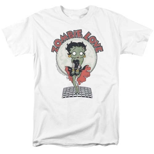 Trevco Betty Boop-Breezy Zombie Love - Short Sleeve Adult 18-1 Tee - W