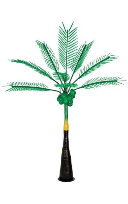 Autograph Foliages L-145010 12.5 ft. Led Palm Tree, Green & White