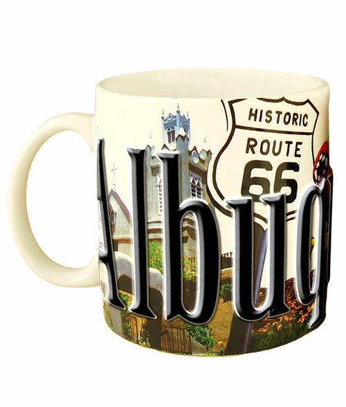 Americaware SMALB01 Albuquerque 18 oz Full Color Relief Mug