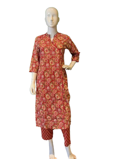 Women Kurta Pant Dupatta Set Size Xl Color Multicolor