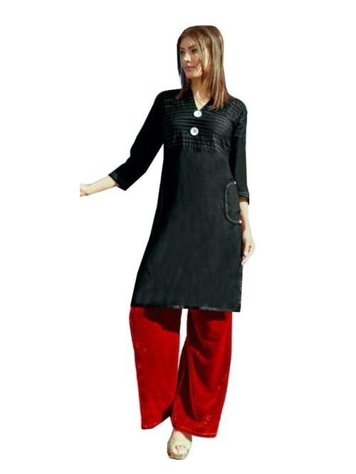 Pintuck Detail Long Kurti