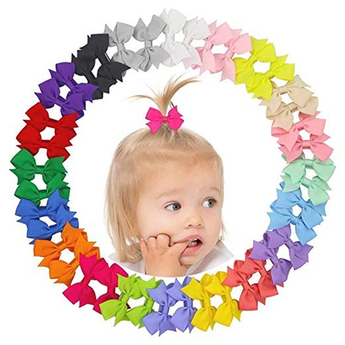 20 Pc Solid Color Girls Baby Toddler