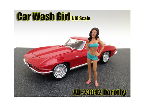 Car Wash Girl Dorothy Figurine for 1/18 Scale Models by American