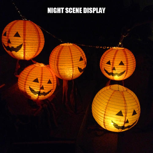 30cm Halloween Paper Pumpkin Hanging Lantern