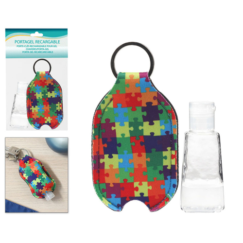 Keychain Hand Sanitiser Multicolour Puzzle