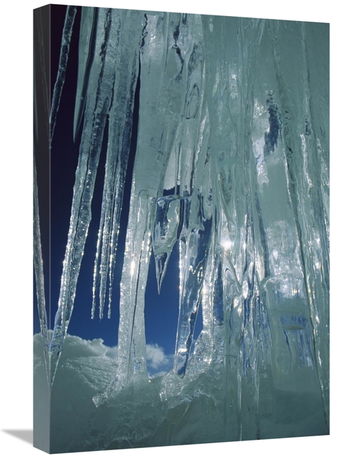 Global Gallery GCS-453446-1624-142 16 x 24 in. Crevasse Icicles on the