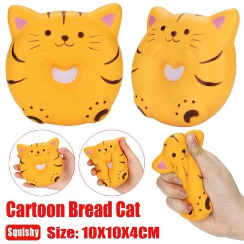 Squish anti-stress 1 PCS Squishy Bread Cat Scented