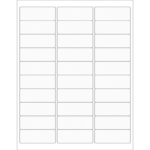 Box Partners LL221CL 2.63 x 1 in. Clear Rectangle Laser Labels - Pack 