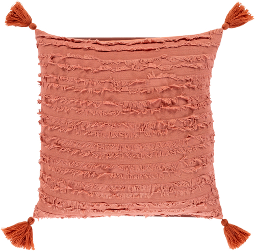 Surya SEN002-2222 22 x 22 in. Sereno Woven Pillow Cover, Clay