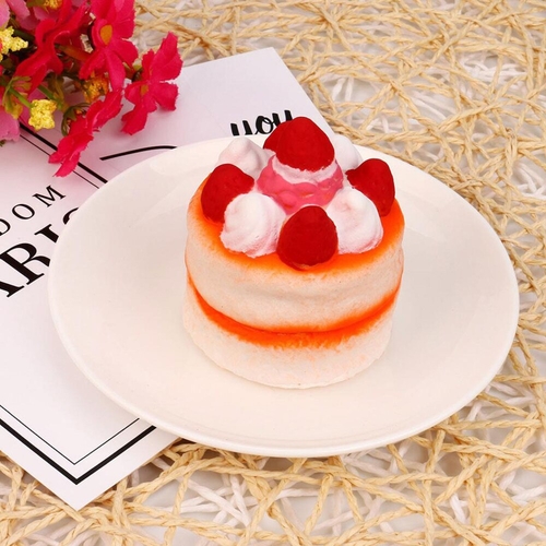 New Cute Strawberry Cake Squishy Slow Rising