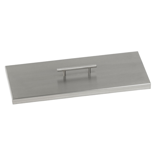 American Fireglass CV-AFPP-18 18 x 6 in. Stainless Steel Cover for Rec