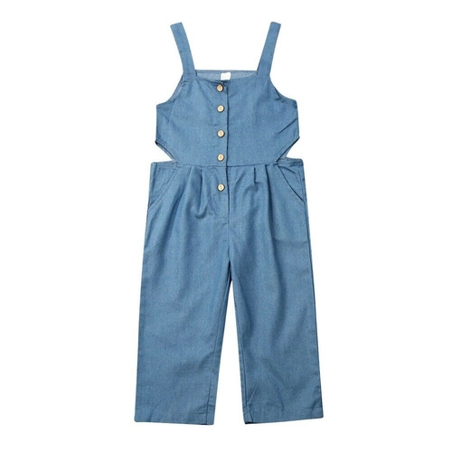 2019 New Toddler Kid Baby Girl Romper Clothes Blue