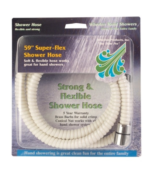 Whedon AF105C Super-Flex Shower Hose  White