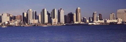 Panoramic Images PPI124166L Buildings at the waterfront  San Diego  Ca