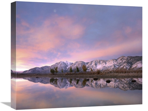 Global Gallery GCS-396277-22-142 22 in. Moon Over Carson Range with Ca