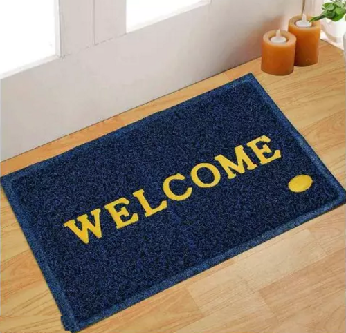 Fine Plastic Welcome Designed Heavy Door Mat For Home Entrance,