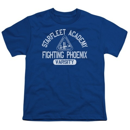 Trevco Star Trek-Varsity - Short Sleeve Youth 18-1 Tee - Royal, Me