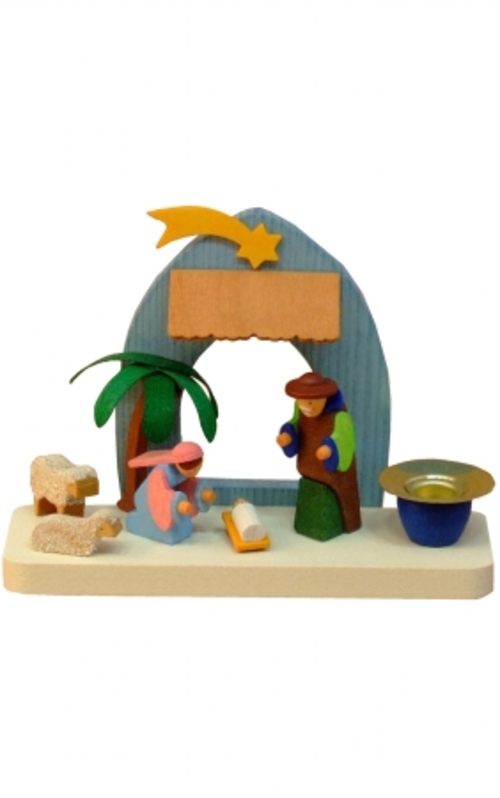 GRAU 705 Graupner Ornament - Nativity Scene Candleholder