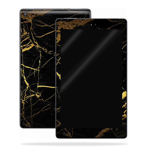 MightySkins AMKFHD8-Black Gold Marble Skin for Amazon Kindle Fire HD 8