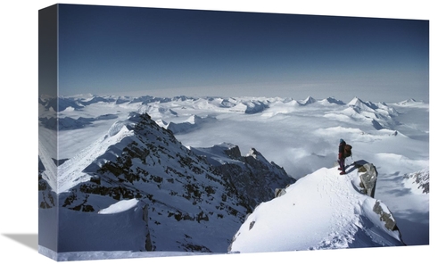 Global Gallery GCS-453398-1218-142 12 x 18 in. Climber on the Summit o