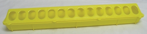 Miller Mfg Co Inc Flip-top Poultry Feeder- Yellow 20 Inch - 820YELLOW
