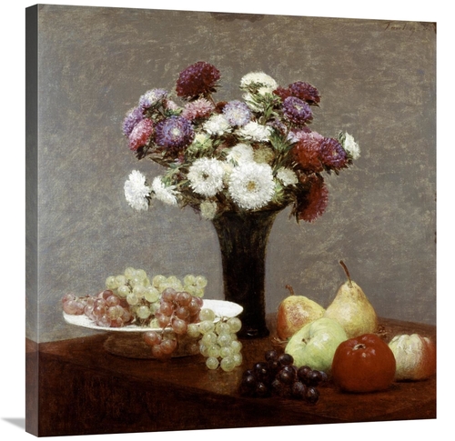 Global Gallery GCS-277500-30-142 30 in. Still Life with Dahlias & Frui