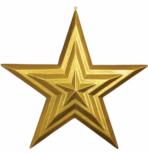 Autograph Foliages J-140450 31.5 in. Star Ornament- Glossy Glitter