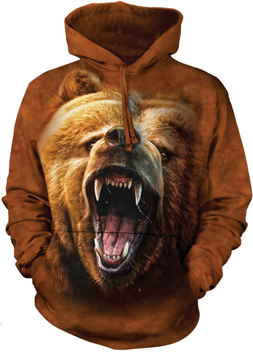 The Mountain 7235260 Grizzly Growl Hoodie, Small