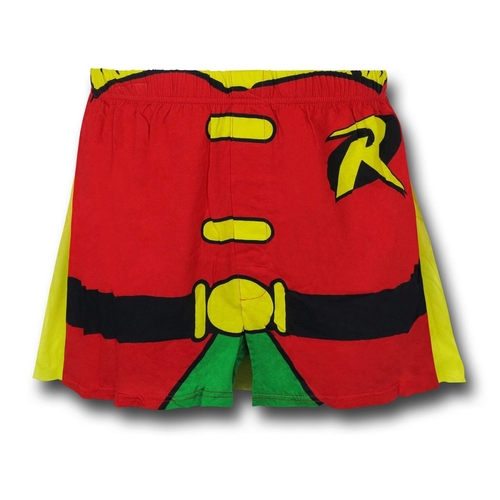 Robin boxerrobincap-l-Large -36-38 Robin Caped Costume Boxer Shorts - 