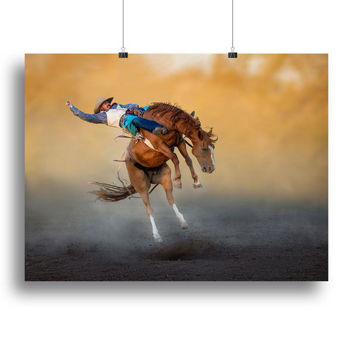 Cowboy Rodeo Part 2 Canvas Print or Poster