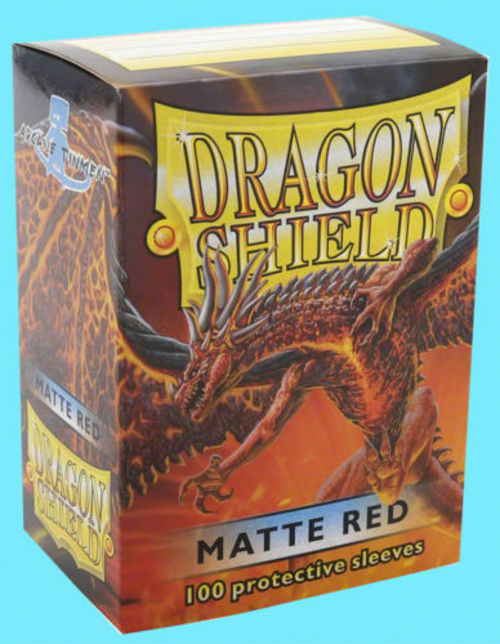 IDW Publishing FFGDSH106 100 Dragon Shield Matte Red Standard Protecti