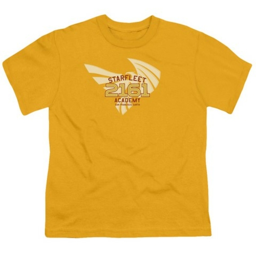 Trevco Star Trek-2161 - Short Sleeve Youth 18-1 Tee - Gold, Extra 