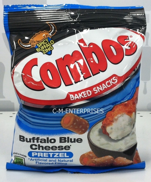 LDC 9375098 6.3 oz Combo Buffalo Blue Cheese Pretzel Baked Snacks- pac