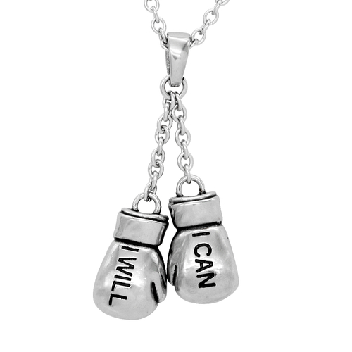 Knockout Boxing Gloves Necklace 