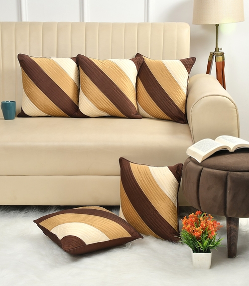 Modern Stripped Design Cushions Cover set of 5 (Size-40x40cm)