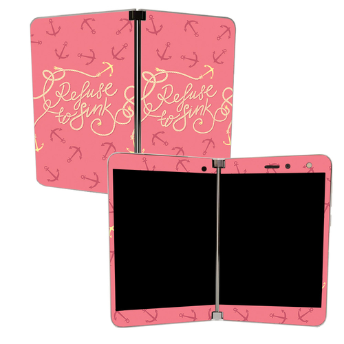 MightySkins MISURDUO-Refuse To Sink Skin for Microsoft Surface Duo - R