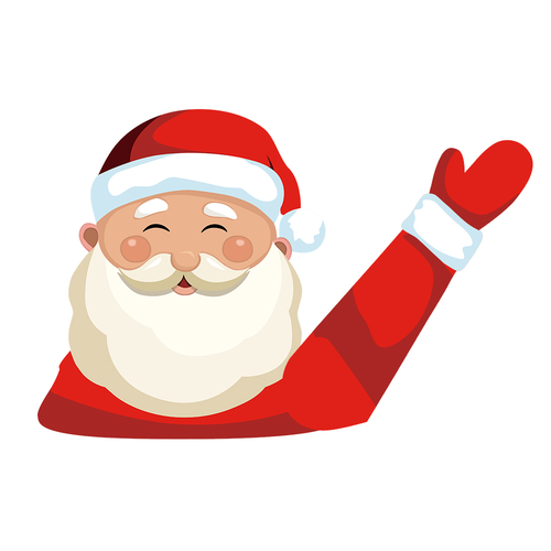 Santa Claus Waving Wiper Decals PVC Car Styling