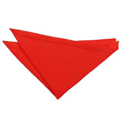 Plain Knitted Handkerchief - Red