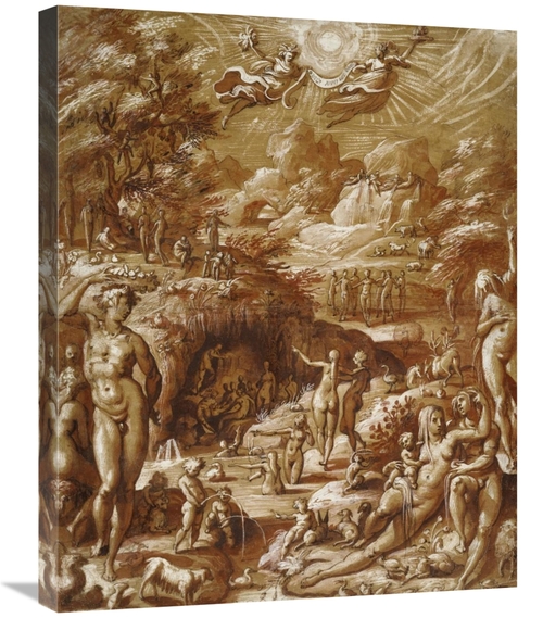Global Gallery GCS-456102-2228-142 22 x 28 in. The Age of Gold Art Pri