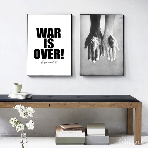 Black And White Nordic Poster Prints Quote Feather